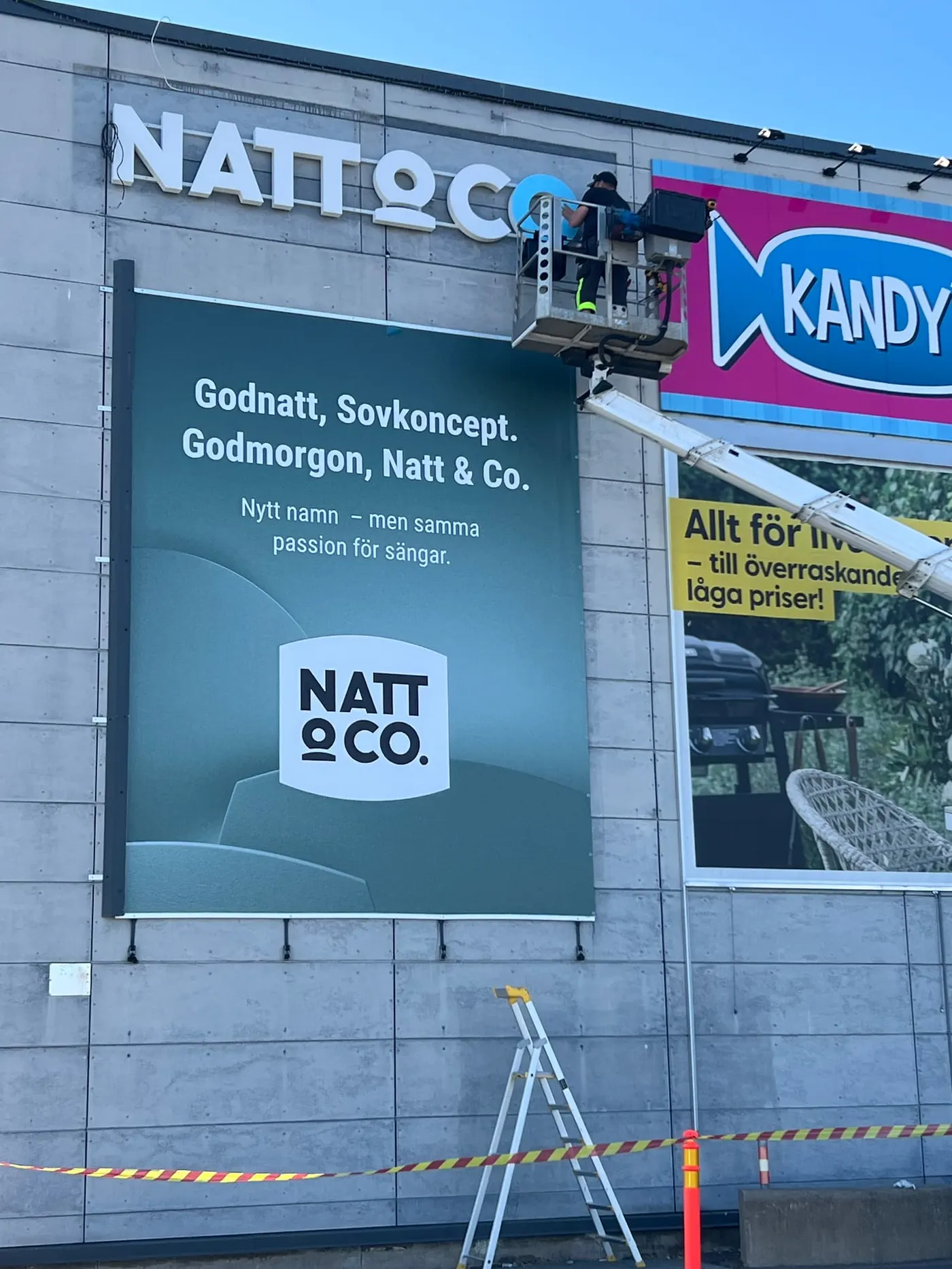 Banderollbyte: Godnatt Sovkoncept – Godmorgon Natt & Co