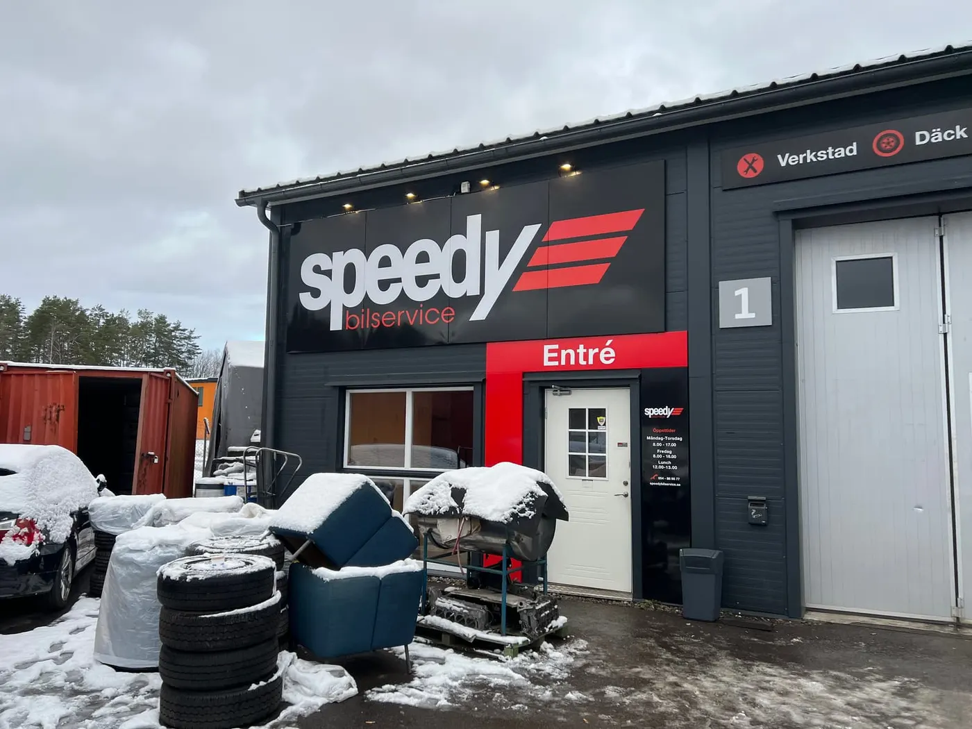 Speedy Gräsdalen – Profil P10 fasadskylt