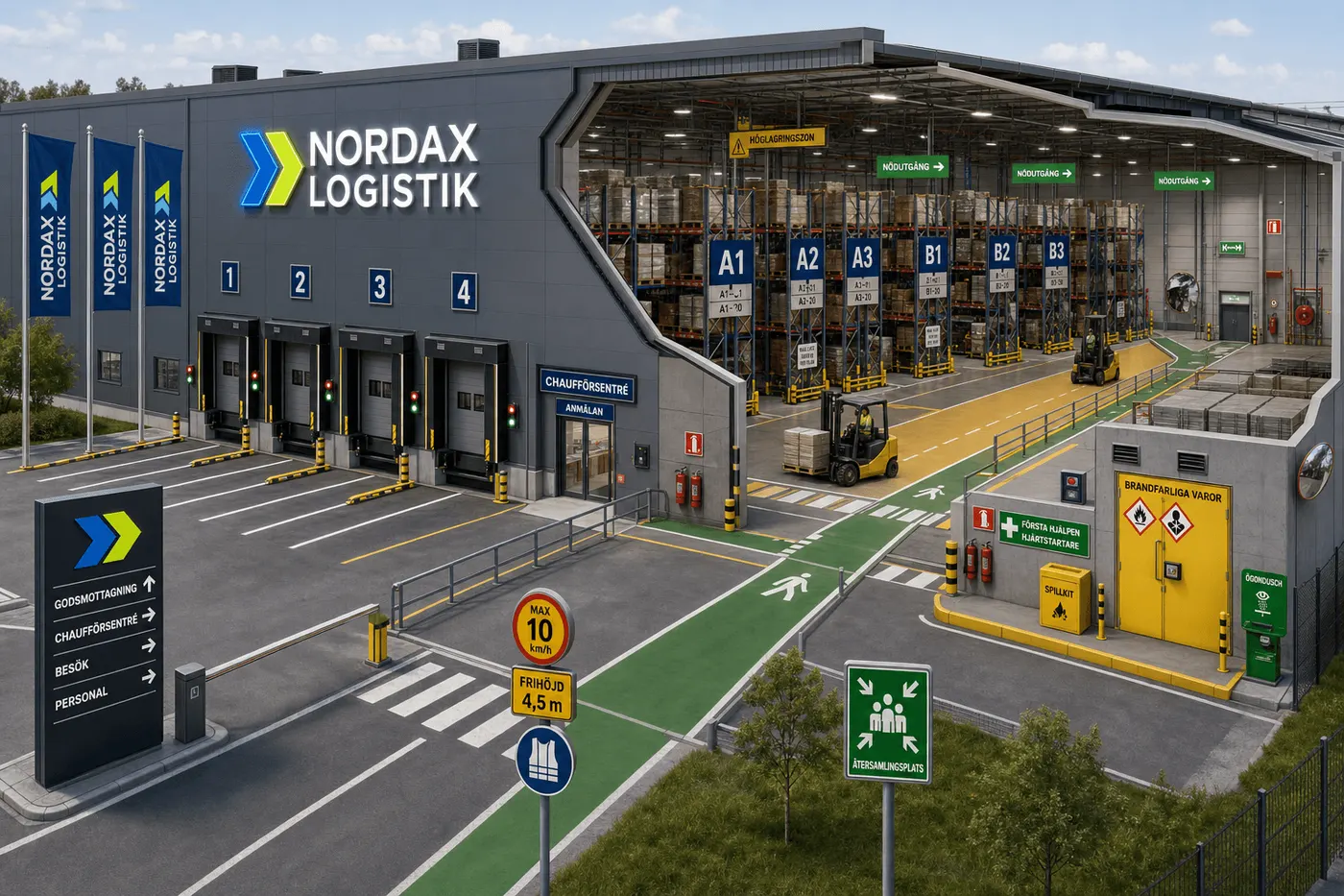 Interaktiv logistikskyltning