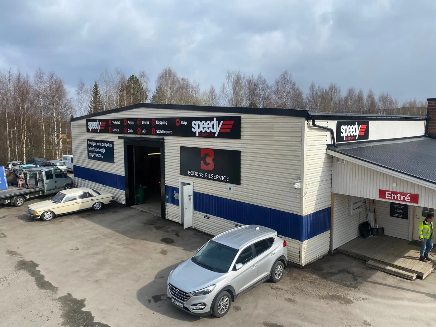 Speedy fasadskylt i Boden